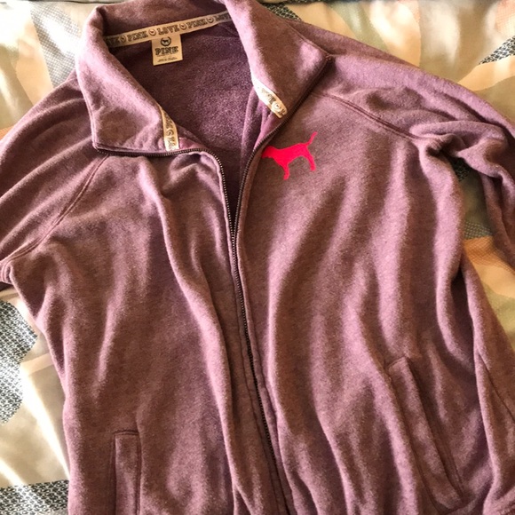 PINK Victoria's Secret Jackets & Blazers - Pink-Victoria Secret Zip-Up Jacket